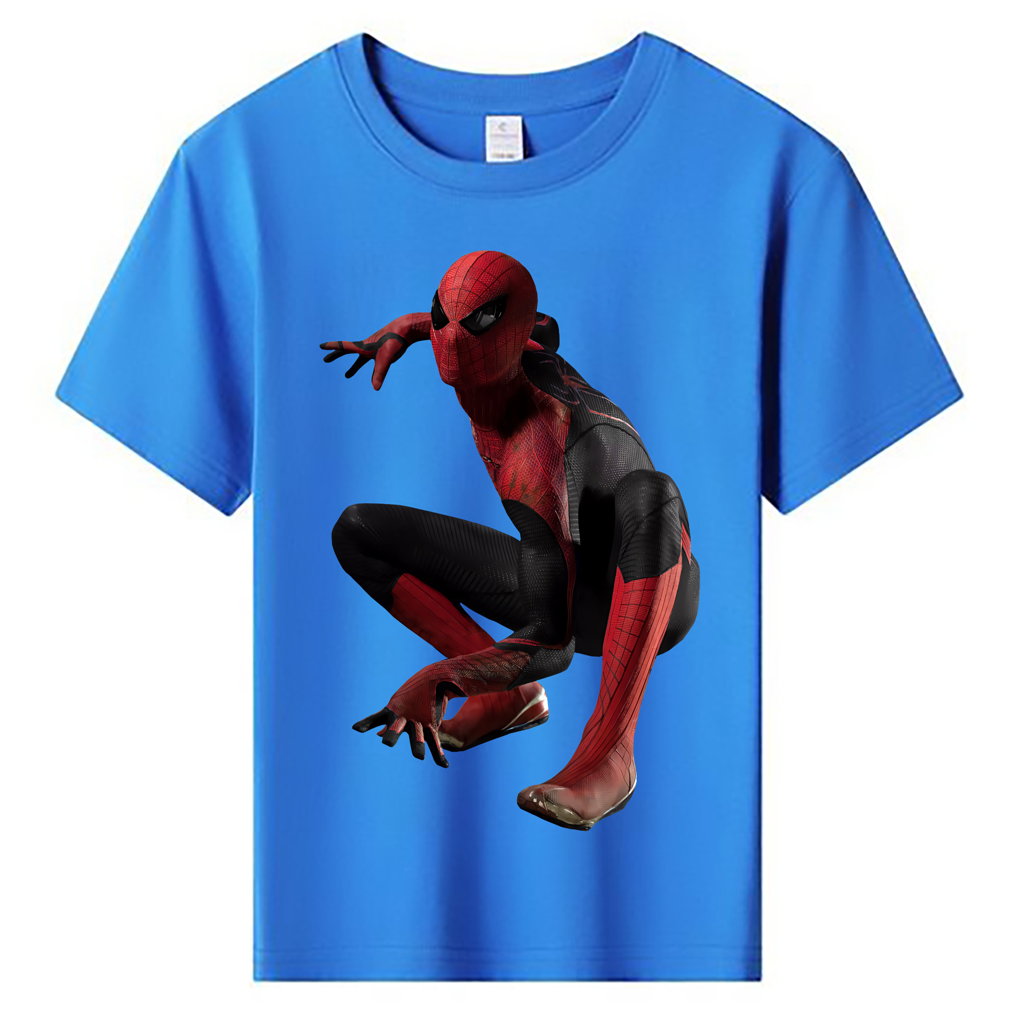 （画像用） Spider Man スパイダーマン 綿100％キッズTシャツ（フロントプリント）